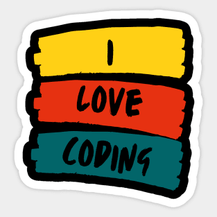 i love coding Sticker